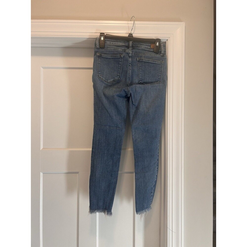 JUDY BLUE SKINNY FIT Womens Size 3/26 High Rise Stretch Raw Hem Distressed Jeans - Picture 7 of 7
